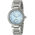 Michael Kors Skylar Quartz Blue Dial Silver Steel Strap Watch For Women - MK5988