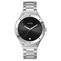 Guess Scope Black Dial Silver Steel Strap Watch for Men - GW0427G1