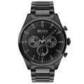 Hugo Boss Pioneer Black Dial Black Steel Strap Watch for Men - 1513714