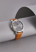 Hugo Boss Spirit Grey Dial Brown Leather Strap Watch for Men - 1513691