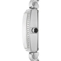 Emporio Armani Gianni T-Bar Quartz White Dial Silver Steel Strap Watch For Women - AR11405
