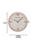 Emporio Armani T-Bar Gianni Rose Gold Dial Rose Gold Steel Strap Watch For Women - AR11059