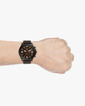 Fossil Nate Chronograph Brown Dial Brown Leather Strap Watch for Men - JR1511