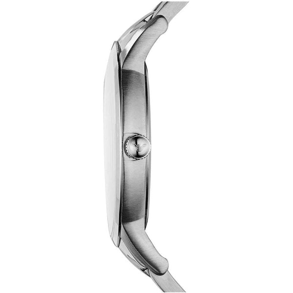 Emporio Armani Renato Quartz Silver Dial Silver Steel Strap Watch For Men - AR11189