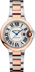 Cartier Ballon Bleu de Cartier Silver Dial Two Tone Steel Strap Watch for Women - W2BB0032