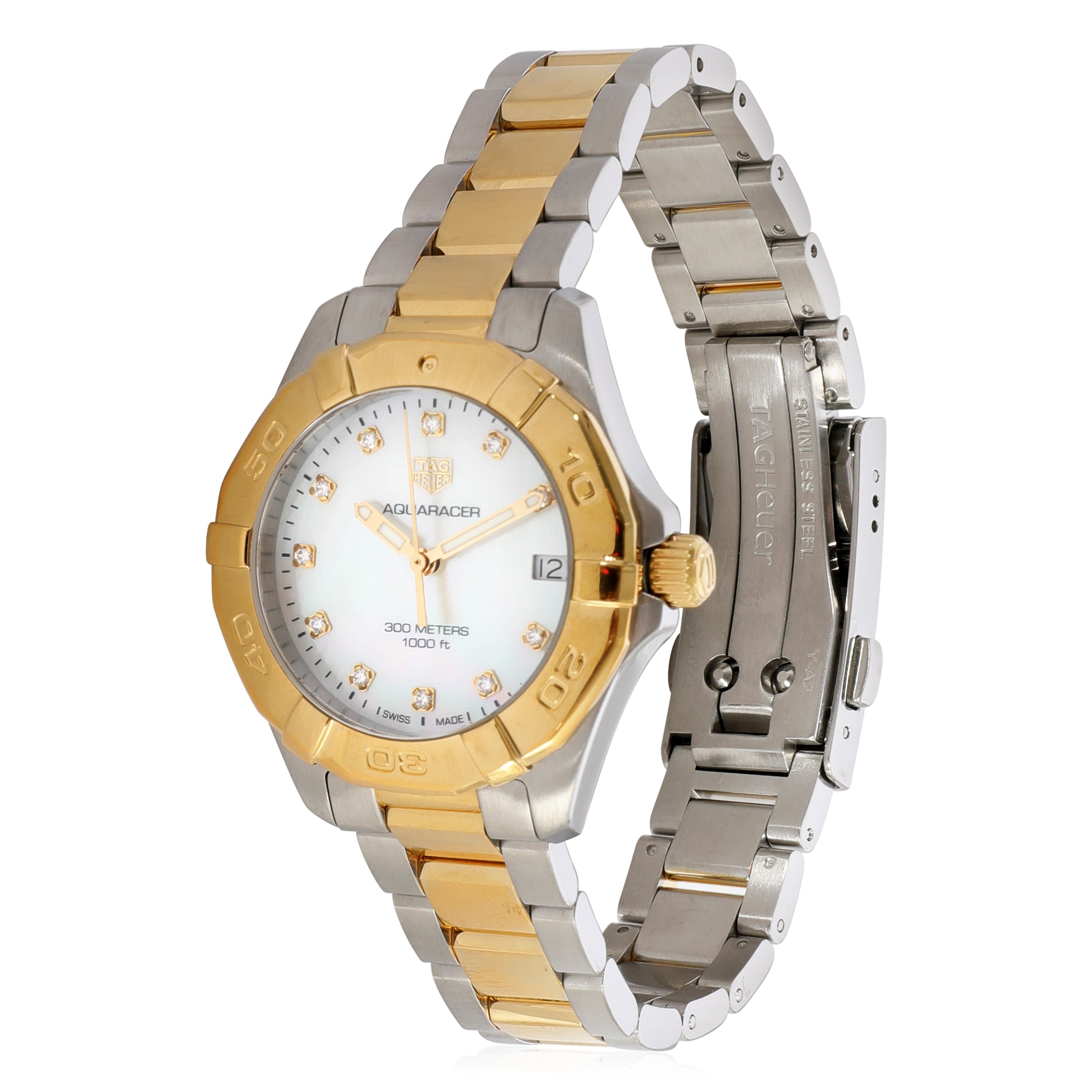 Tag Heuer Aquaracer White Mother of Pearl Dial Watch for Women - WBD1322.BB0320