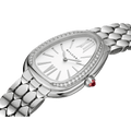 Bvlgari Serpenti Seduttori Diamonds Silver Dial Silver Steel Strap Watch for Women - SERPENTI103361