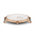 Daniel Wellington Classic Swansea White Dial Two Tone Nylon Strap Watch For Women - 0504DW