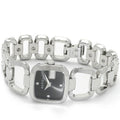 Gucci G Diamonds Black Dial Silver Steel Strap Watch For Women - YA125509