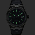 Maurice Lacroix Aikon Date Automatic Black Dial Black Leather Strap Watch For Men - AI6008-SS001-330-1