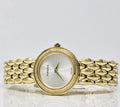 Versace V Flare Diamonds Silver Dial Gold Steel Strap Watch for Women - VEBN00918