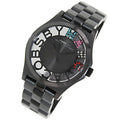 Marc Jacobs Henry Skeleton Black Dial Black Steel Strap Watch for Women - MBM3265