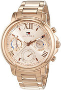Tommy Hilfiger Claudia Rose Gold Dial Rose Gold Steel Strap Watch for Women - 1781743