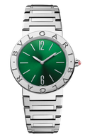 Bvlgari Bvlgari Bvlgari Lady Green Dial Silver Steel Strap Watch for Women - BVLGARI103693