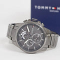 Tommy Hilfiger Decker Quartz Black Dial Black Steel Strap Watch for Men - 1791347