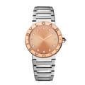 Bvlgari Bvlgari Bvlgari Resort Limited Edition Diamonds Gold Dial Silver Steel Strap Watch for Women - BVLGARI103682