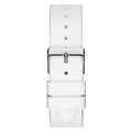 Guess G Twist Quartz White Dial White Silicone Strap Watch For Women - W0911L1
