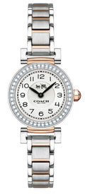 Coach Madison Crystals Silver Dial Two Tone Steel Strap Watch for Women - 14502404