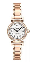 Coach Madison Crystals White Dial Rose Gold Steel Strap Watch For Women - 14502405