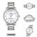 Coach Delancey White Dial Silver Steel Strap Watch for Women - 14502495