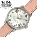 Coach Tatum White Dial Pink Leather Strap Watch For Women - 14502799