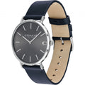 Coach Charles Grey Dial Black Leather Strap Watch for Men - 14602150