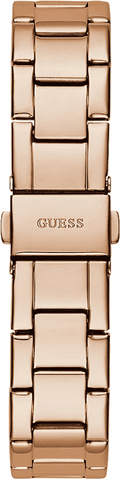 Guess Cosmic Chronograph Rose Gold Dial Rose Gold Steel Strap Watch for Women - GW0465L2