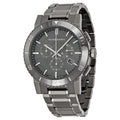 Burberry The City Grey Dial Gunmetal Grey Steel Strap Watch for Men - BU9381
