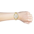 Hugo Boss Flawless White Dial Gold Mesh Bracelet Watch for Women - 1502552