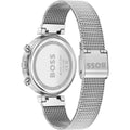 Hugo Boss Flawless Pink Dial Silver Mesh Bracelet Watch for Women - 1502625