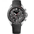 Hugo Boss Driver Black Dial Black Leather Strap Watch for Men -1513087