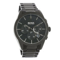 Hugo Boss Onyx Black Dial Black Steel Strap Watch for Men - 1513365