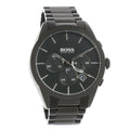 Hugo Boss Onyx Black Dial Black Steel Strap Watch for Men - 1513365