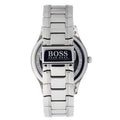 Hugo Boss Governer Black Dial Silver Steel Strap Watch for Men - 1513488