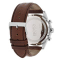 Hugo Boss Navigator White Dial Brown Leather Strap Watch for Men - 1513495