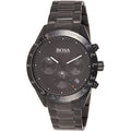 Hugo Boss Talent Black Ceramic Dial Black Steel Strap Watch for Men - 1513581