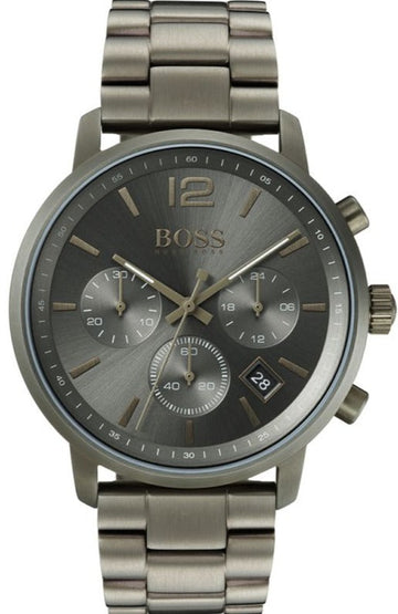 Hugo Boss Attitude Green Dial Green Steel Strap Watch for Men - 1513610