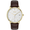 Hugo Boss Corporal White Dial Brown Leather Strap Watch for Men - 1513640