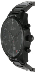 Hugo Boss Pioneer Black Dial Black Steel Strap Watch for Men - 1513714