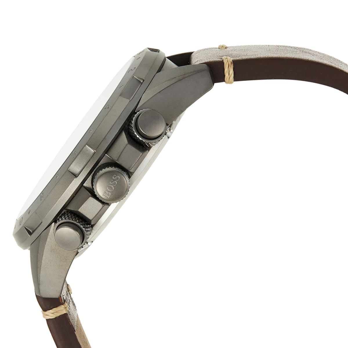 Hugo Boss Nomad Blue Dial Brown Leather Strap Watch for Men - 1513773