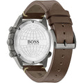 Hugo Boss Nomad Blue Dial Brown Leather Strap Watch for Men - 1513773