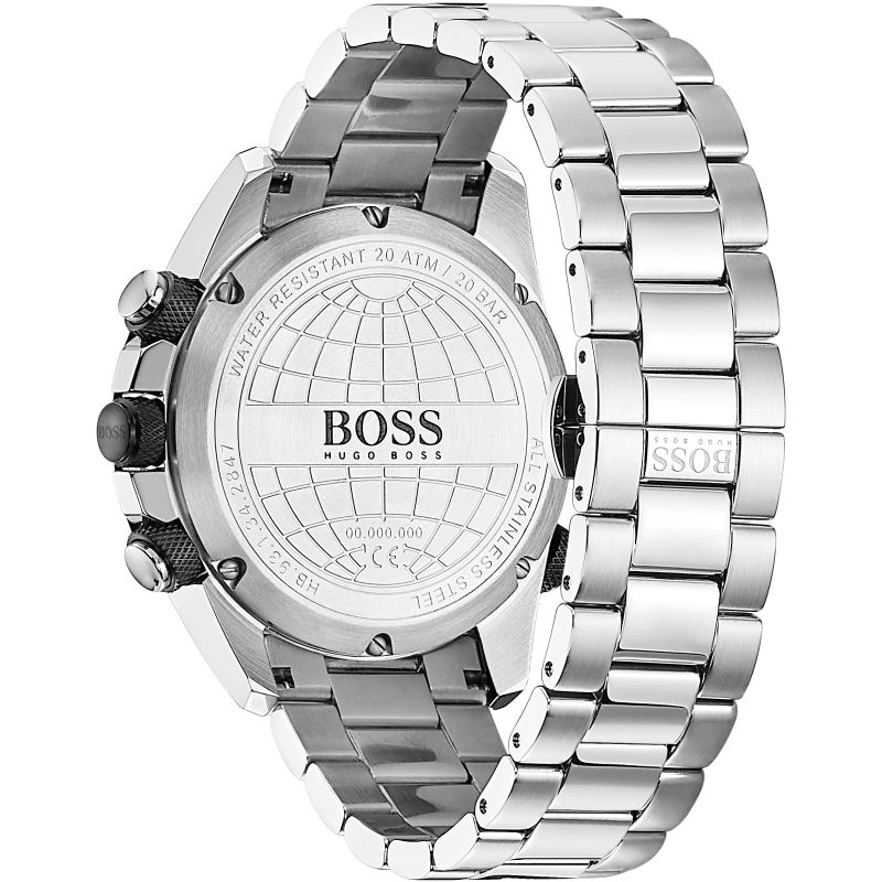 Hugo Boss Nomad Grey Dial Silver Steel Strap Watch for Men - 1513774