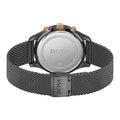 Hugo Boss Associate Black Dial Black Mesh Bracelet Watch for Men - 1513811