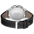 Hugo Boss Allure Black Dial Black Leather Strap Watch for Men - 1513920