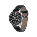Hugo Boss Allure Black Dial Black Leather Strap Watch for Men - 1513920