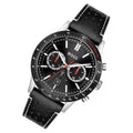 Hugo Boss Allure Black Dial Black Leather Strap Watch for Men - 1513920