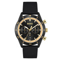 Hugo Boss Santiago Black Dial Black Nylon Strap Watch for Men - 1513935