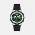 Hugo Boss Santiago Green Dial Black Nylon Strap Watch for Men - 1513936