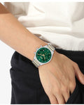 Hugo Boss Gregor Chronograph Green Dial Two Tone Steel Strap Watch For Men - 1514081