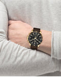 Hugo Boss Troper Chronograph Black Dial Brown Leather Strap Watch For Men - 1514100